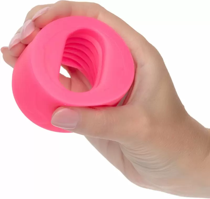 Эрекционное кольцо-бампер SLOP TOP FILTHY LUV, диаметр 3 см, силикон, светящийся, розовый