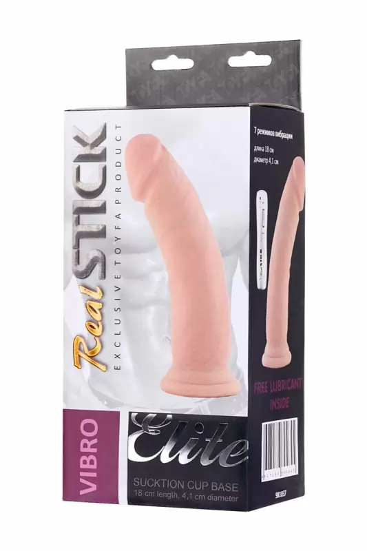 Реалистичный вибратор на присоске TOYFA RealStick Elite – телесный 