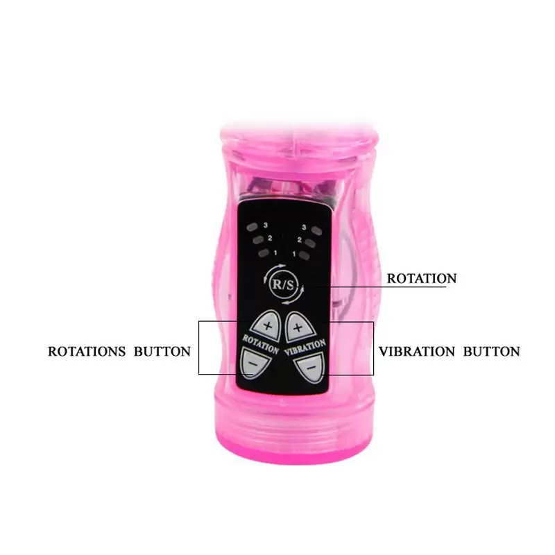 Ротатор с клиторальным вибростимулятором  Rabbit – фиолетовый 