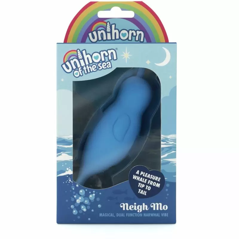 Вибромассажер Unihorn of the Sea – Neigh Mo с точечной стимуляцией, голубой