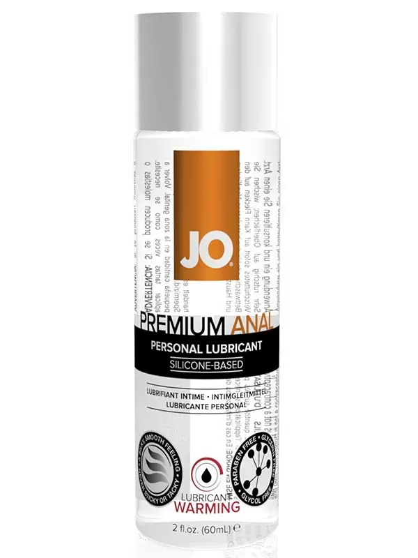 Согревающий анальный лубрикант на силиконовой основе JO Premium Warming - 60 мл