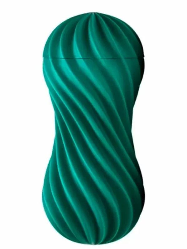 Нереалистичный мастурбатор Tenga Flex Fizzy Green, 20 см, ТПЭ, зеленый