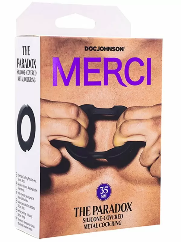 Эрекционое кольцо Doc Johnson MERCI THE PARADOX, металл, 3.5 см