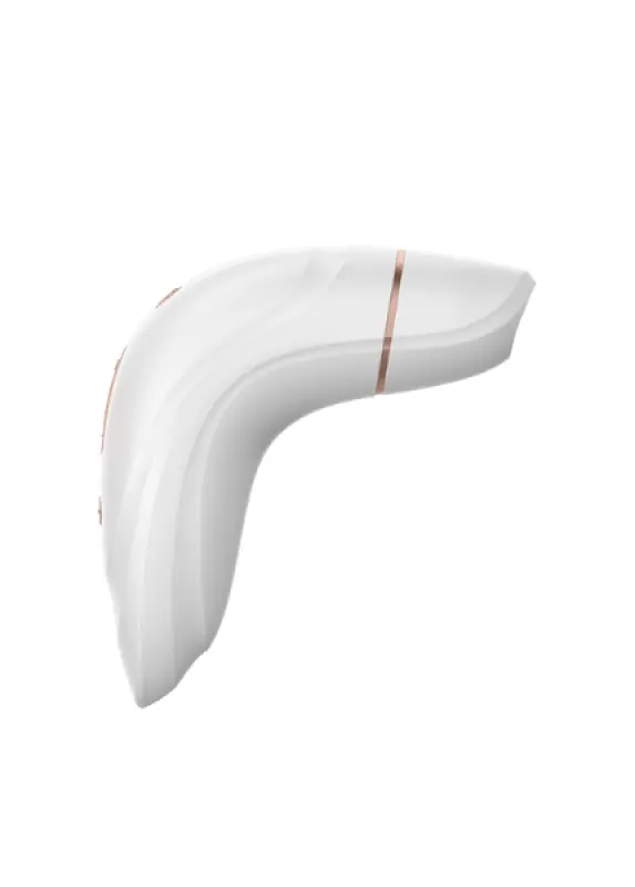 Вакуумно-волновой вибростимулятор клитора Satisfyer Pro Plus Vibration, 13 см, 21 режим, белый с золотом