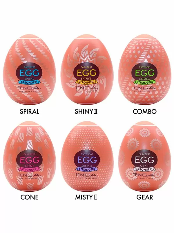 Набор компактных мастурбаторов Tenga Egg Variety Pack V, 6,1 см, ТПЭ, белый