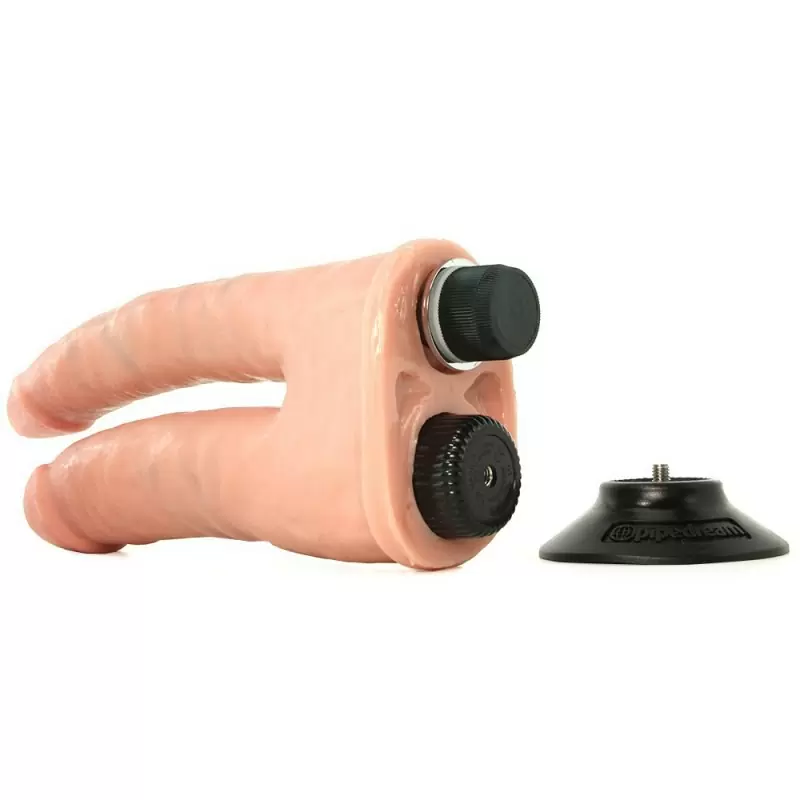 Вибратор для двойного проникновения Double Vibrating Double Penetrator – телесный