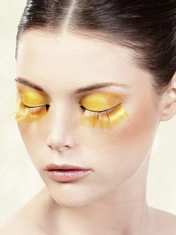 Ресницы BACI оранжевые длинные