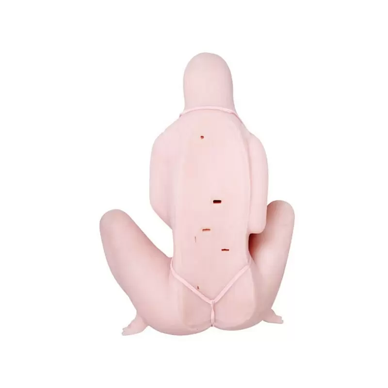 Кукла с 3-мя отверстиями Korean Beauty Lass с нагревом, вибрацией, ротацией и голосом – телесный