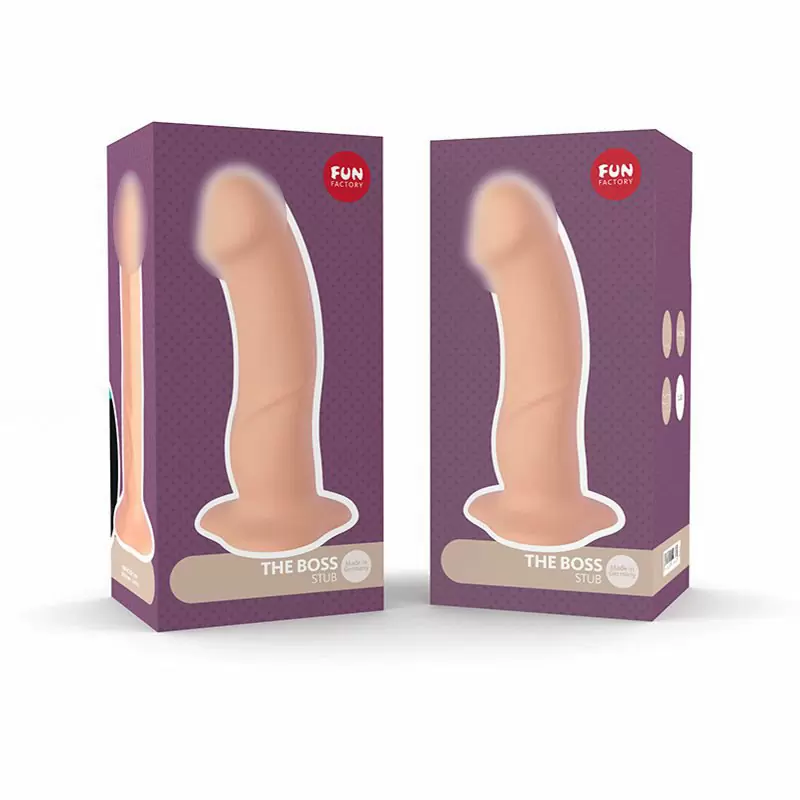 Крупный фаллоимитатор Fun Factory The Boss Stub, 18 см, силикон, телесный цвет