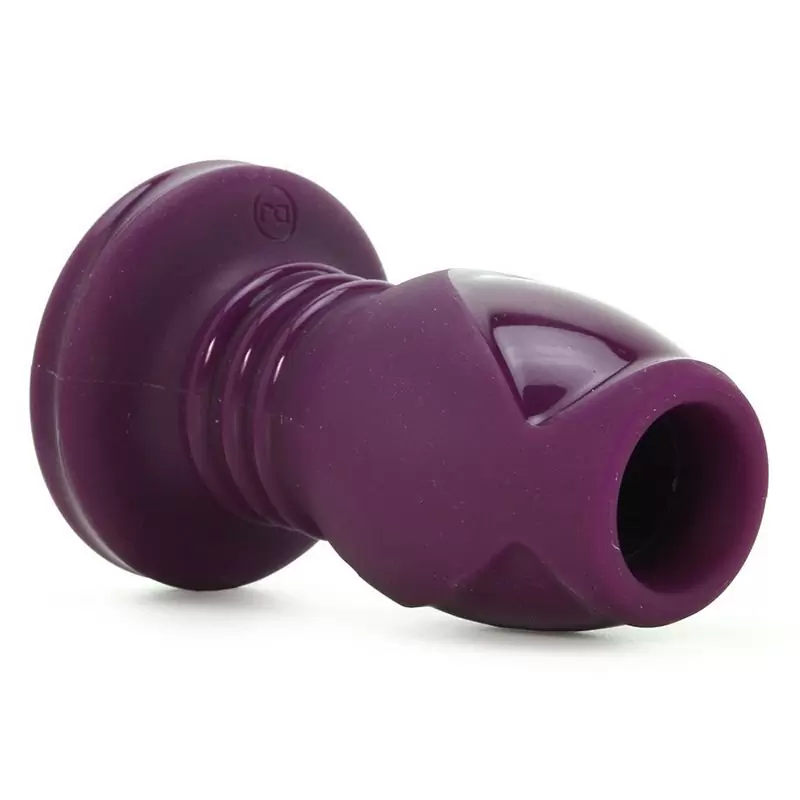 Анальная пробка с отверстием The Stretch Medium – фиолетовый