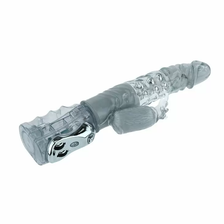 Ротатор с вибростимуляцией клитора Travel Partner – прозрачный