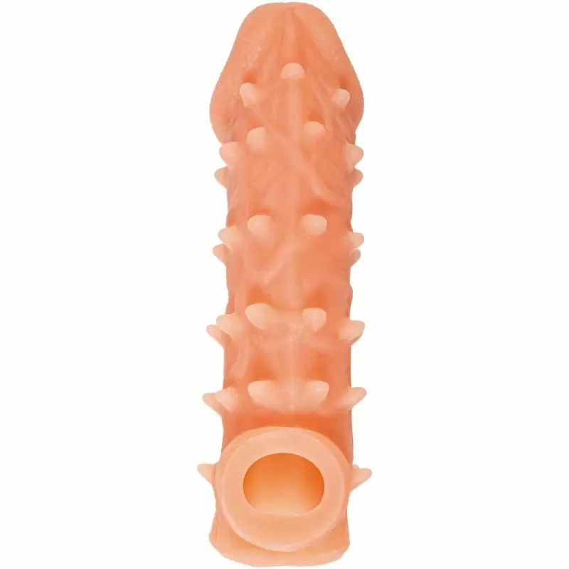Реалистичная насадка на пенис с бугорками «Cock sleeve» (большая), Kokos