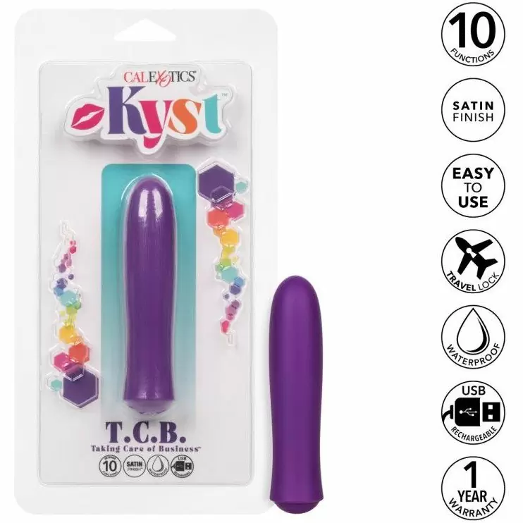 Миниатюрный перезаряжаемый вибромассажер Kyst T.C.B. Taking Care of Business