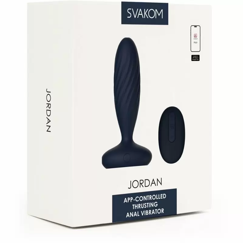 Анальная вибропробка Jordan с поступательными движениями