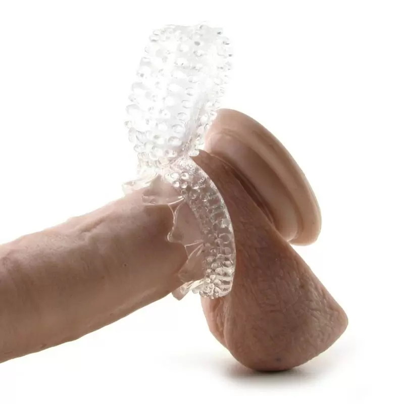 Виброяйцо Elite 5X Vibro-Ring с двумя сменными насадками – серебристый