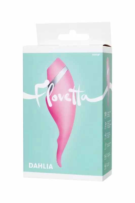 МНОГОФУНКЦИОНАЛЬНЫЙ СТИМУЛЯТОР ЭРОГЕННЫХ ЗОН FLOVETTA BY TOYFA DAHLIA, СИЛИКОН, РОЗОВЫЙ, 14 СМ
