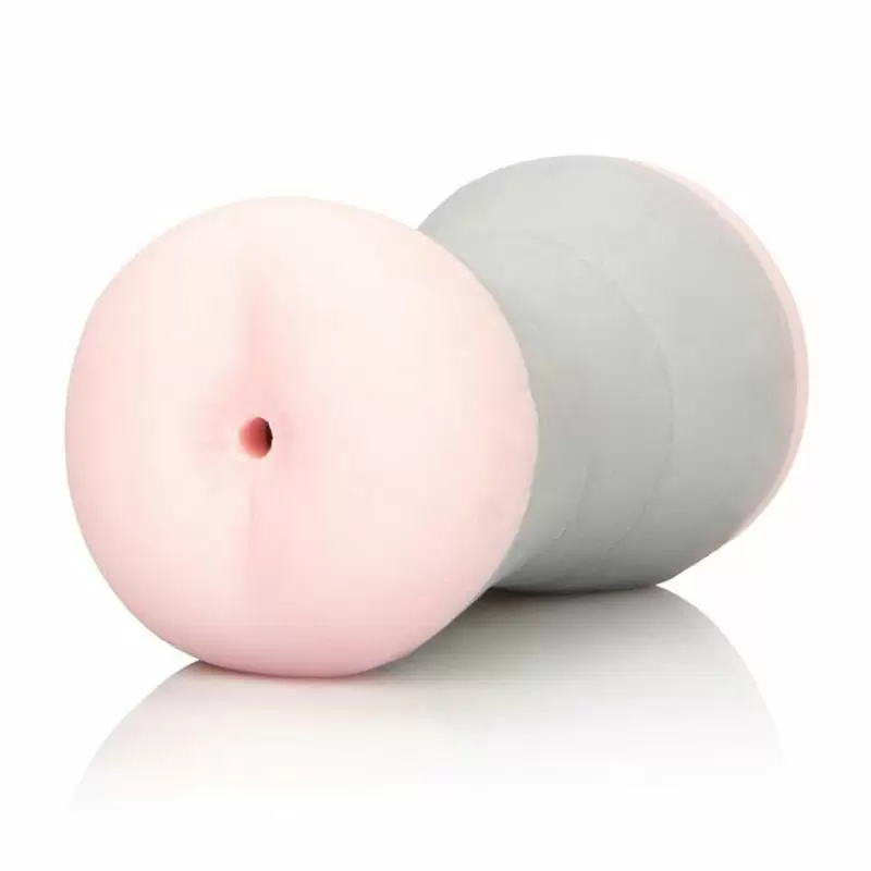 Двухсторонний мастурбатор ротик и анус Colt Double Down – розовый с серым