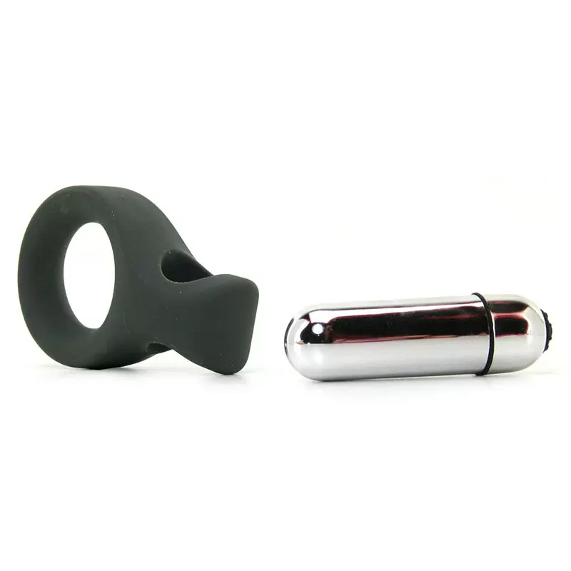 Вибро-кольцо Embrace Lover’s Ring – серое