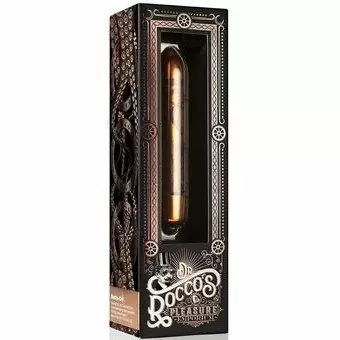 Золотая вибропуля с принтом «Daydream gold» Rock Off. 9 см, ABS-пластик