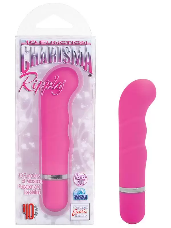Вибромассажер для G-точки Charisma Ripply рельефный – розовый