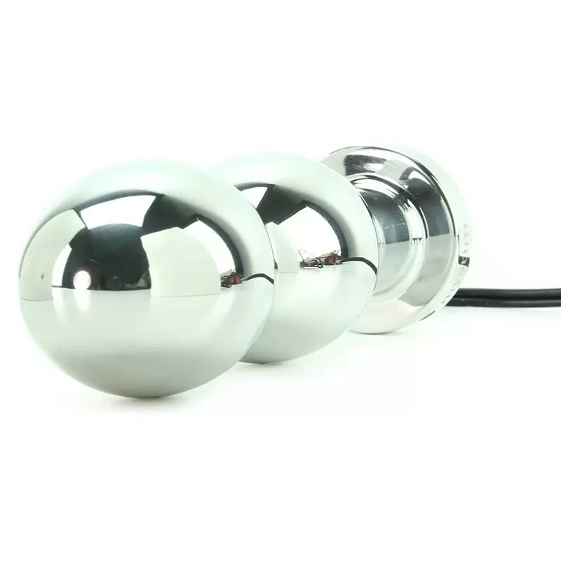 Анально-вагинальный массажер O(h!)-thello с электростимуляцией – серебристый