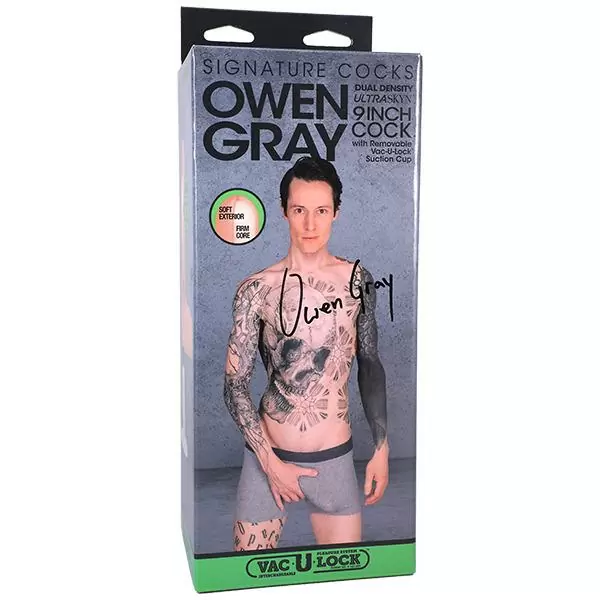 Фаллоимитатор с мошонкой на съемной присоске Owen Gray Signature Cocks