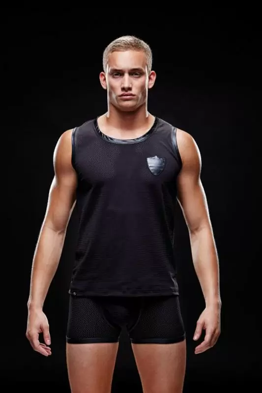 Мужская майка Envy в сеточку – черный, L/XL