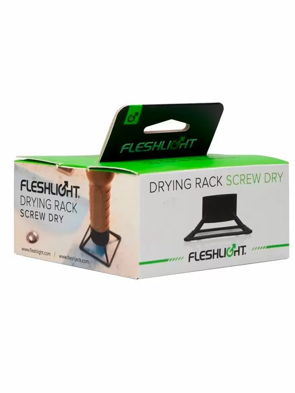 Держатель Fleshlight Screw Dry для просушки мастурбаторов, 10,5 см, черный