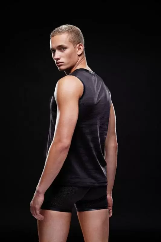 Мужская майка Envy в сеточку – черный, L/XL