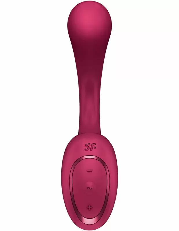 Изогнутый вибратор-кролик Satisfyer G for Goddess 2, 12 режимов, 5 скоростей, силикон, бордовый