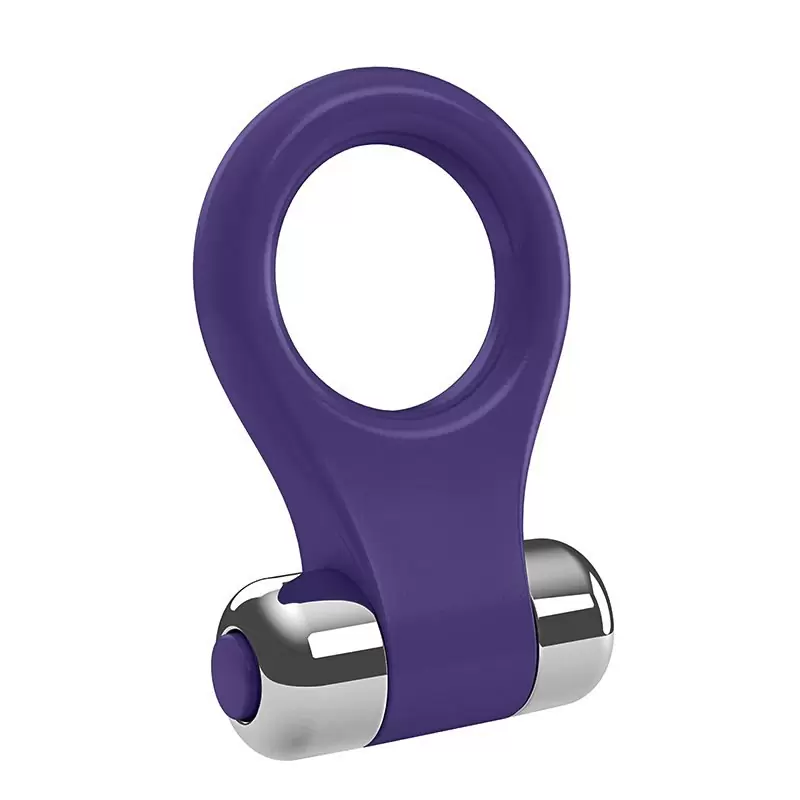 Синее эрекционное виброкольцо Ovo B2 диаметром 5,1 см