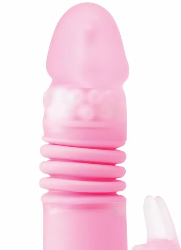 Вибратор с дистанционным пультом Thrusting Rabbit Pearl