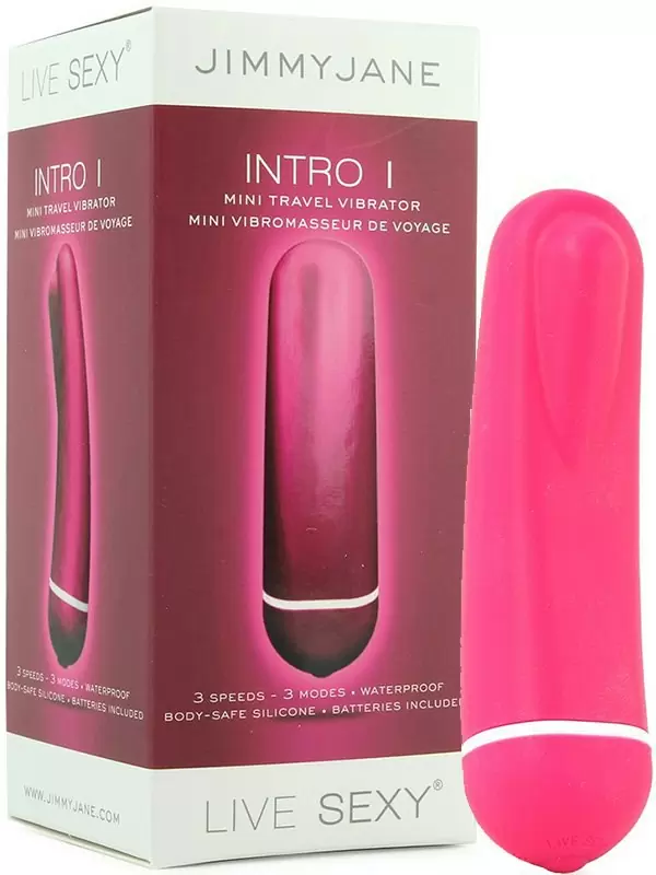 Компактный вибромассажер Intro 1 Mini Travel  –  розовый	