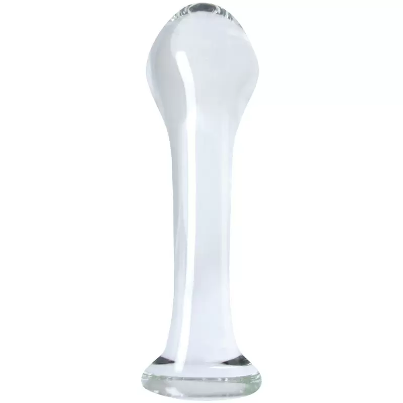 Анальный стимулятор из стекла Crystal Droplets – прозрачный