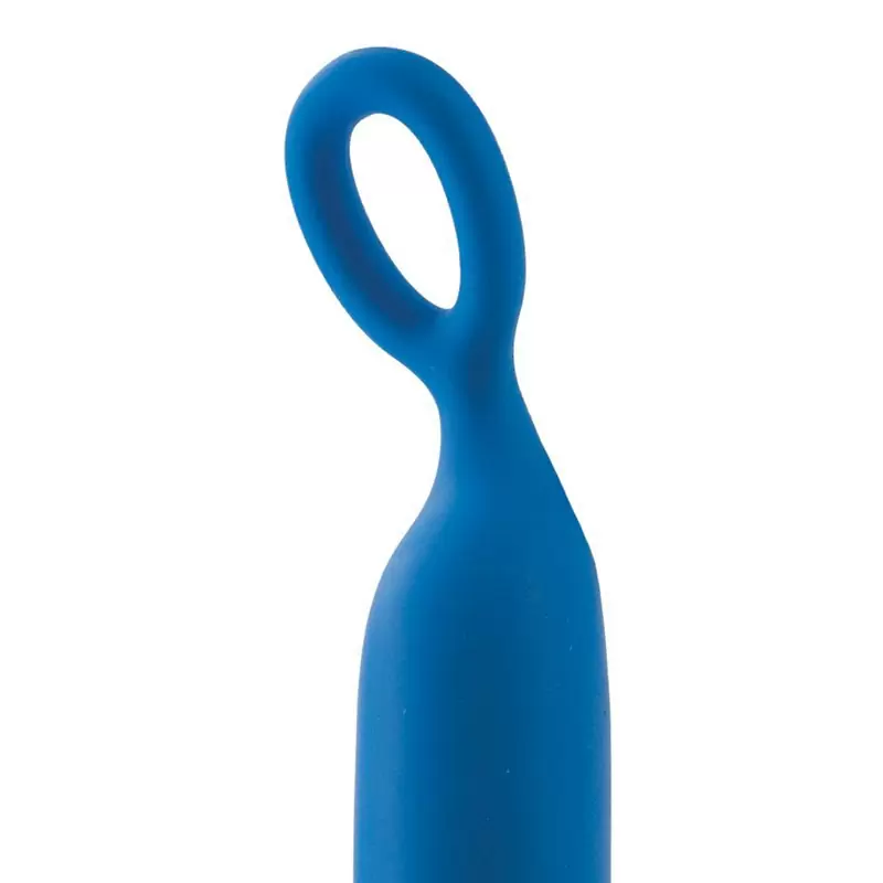 Мини-вибромассажер Lia Pleasure “O” водонепроницаемый – голубой