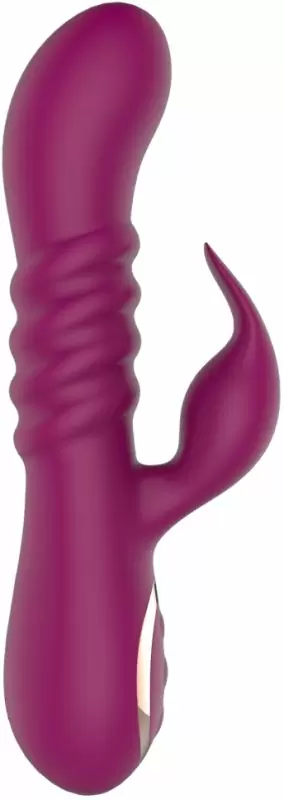 Уникальный вибратор-кролик Anasteisha AN Pistil, 20 см, 15 режимов, с функцией пенетрации, лиловый