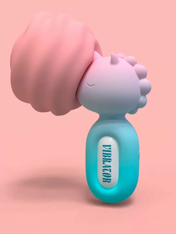 Мощный вибратор Youvic UNICORN, 12,6 см, 10 режимов, в виде единорога, силикон