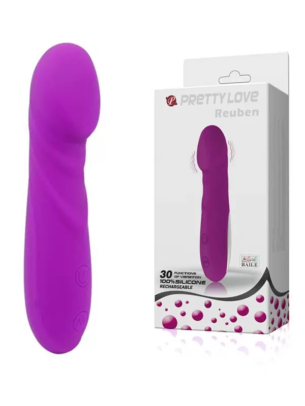Восхитительный компактный вибратор Reuben с крупной головкой – розовый