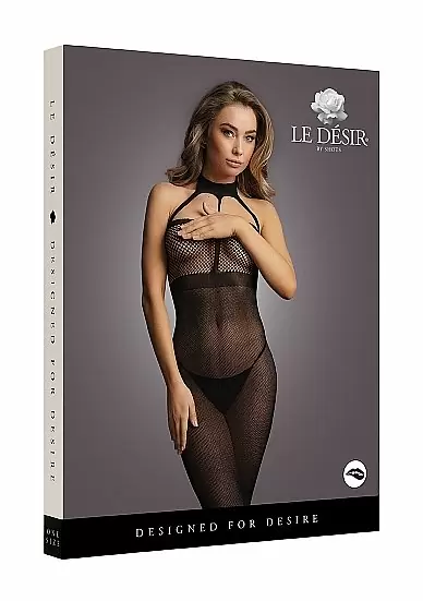 Платье с высоким воротом - S/L