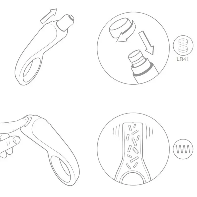 Эрекционное виброкольцо Ovo B4 с вертикальным стимулятором – синий