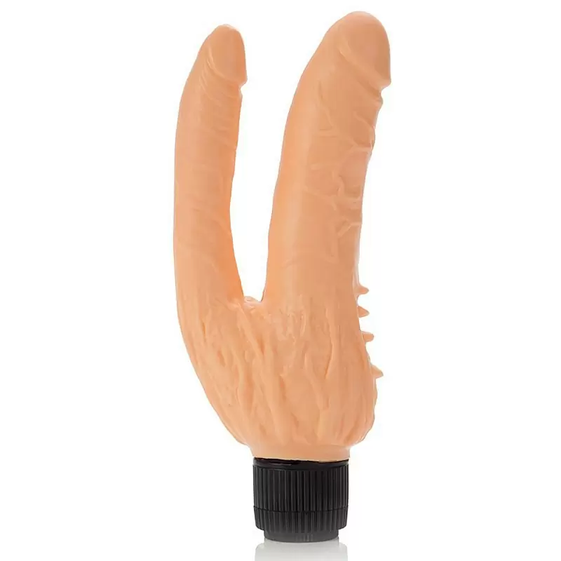 Фаллоимитатор для двойного проникновения Over & Under – телесный