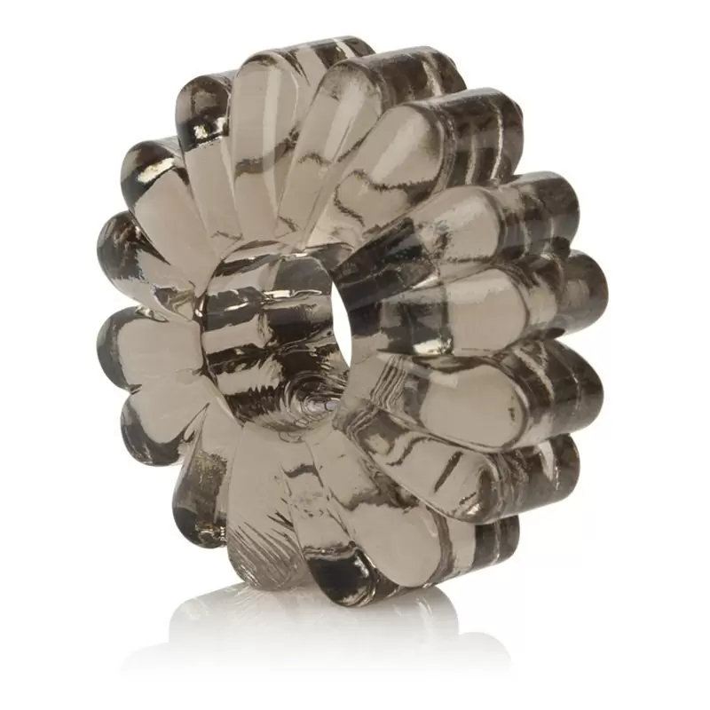 Комплект из 4-х колец Basic Essentials Super Stretchy TPR Enhancers – серый