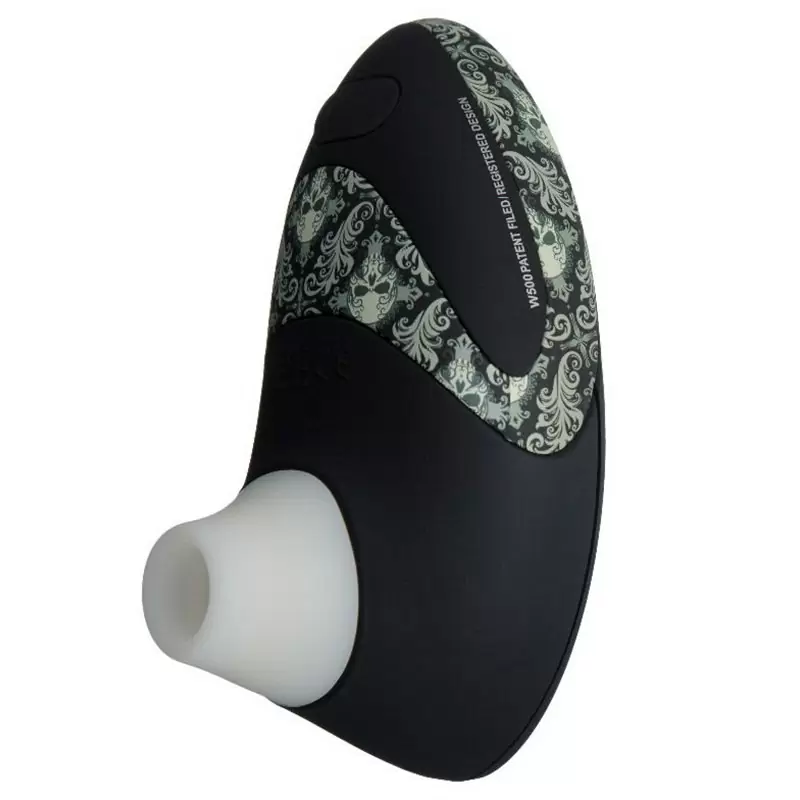 Бесконтактный клиторальный стимулятор Womanizer Pro – черный с белым (тату)