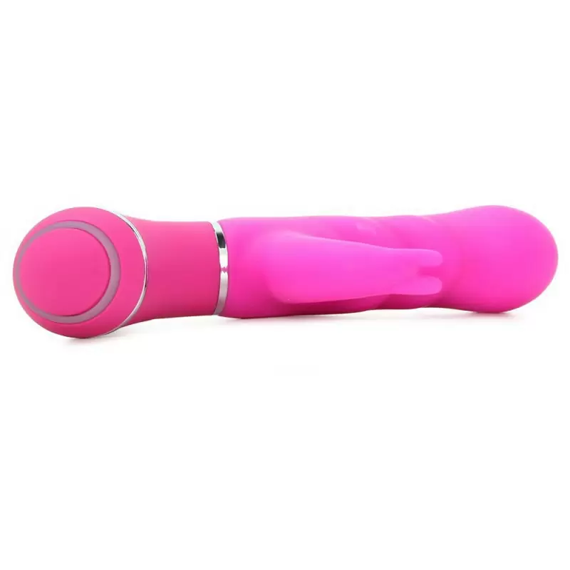 Вибромассажер со стимулятором клитора и усиленным рельефом Scoop It Up! – розовый