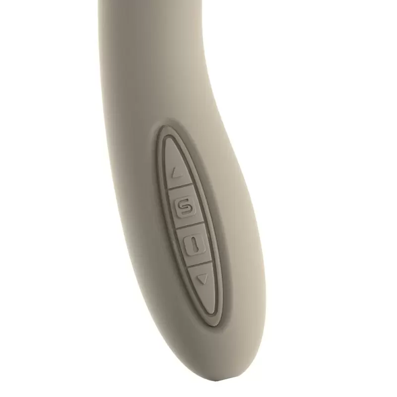 Вибромассажер Leslie с функцией подогрева, интеллектуальный режим – бежевый