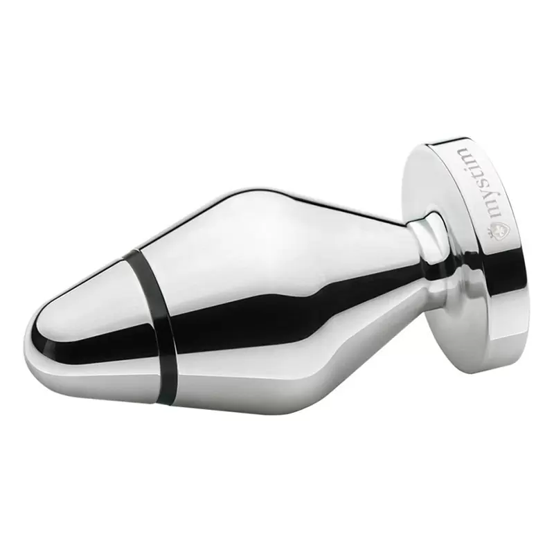 Малая анальная пробка Little John S с электростимуляцией – серебристый