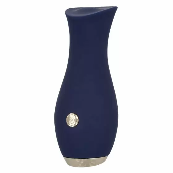 Инновационный вибратор CHIC TULIP, 11,5 см, силикон, синий 