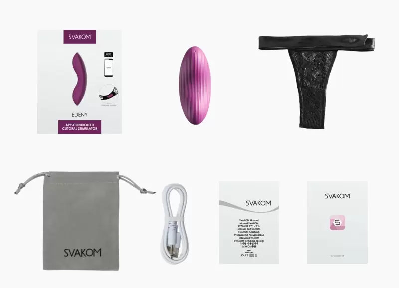 Edeny фиолетовый клиторальный стимулятор с управлением через приложение