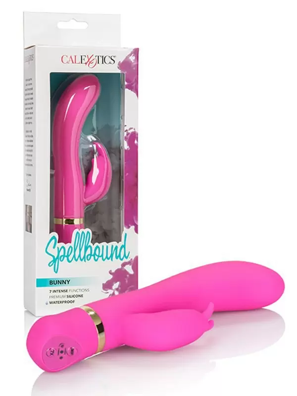 Очаровательный двойной вибратор Spellbound Bunny – розовый