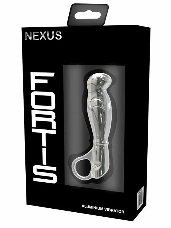 Массажер простаты Nexus Fortis, 12 см, алюминий, серебряный